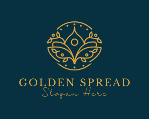 Golden Lotus Spa logo design