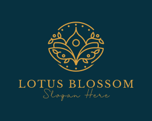 Golden Lotus Spa logo design