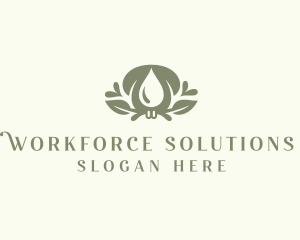 Wellness Essential Oil logo design