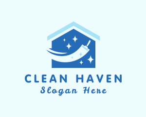 Home Cleaning Squeegee logo design