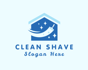 Home Cleaning Squeegee logo design