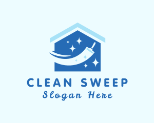 Home Cleaning Squeegee logo design