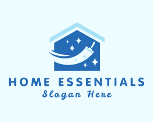 Home Cleaning Squeegee logo design