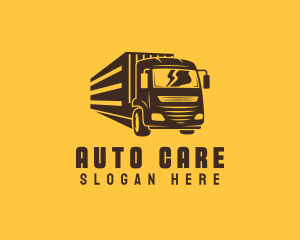 Courier Trailer Truck logo design