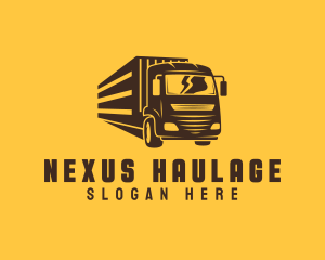 Courier Trailer Truck logo design