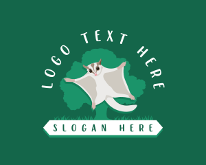 Sugar Glider Animal logo