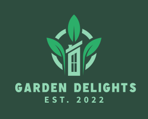 House Leaf Gardener logo design