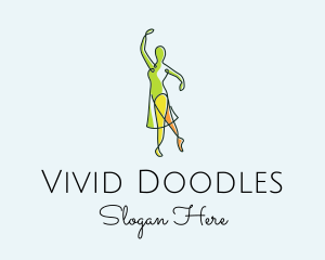 Multicolor Fashion Dancer  logo design