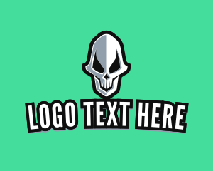 Scary Skull Avatar logo design