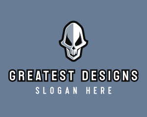 Scary Skull Avatar logo design