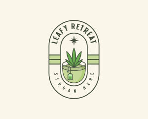 Herbal Weed Tea logo design