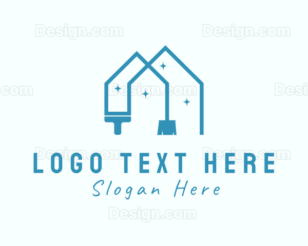 Residential House Cleaning Logo