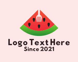 Watermelon Slice Fork  logo