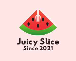Watermelon Slice Fork  logo