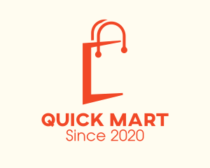 Orange Shopping Bag Letter C logo