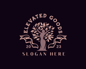 Beauty Wellness Goddess Tree logo design