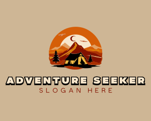 Mountain Adventure Camping logo design