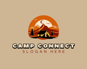 Mountain Adventure Camping logo design