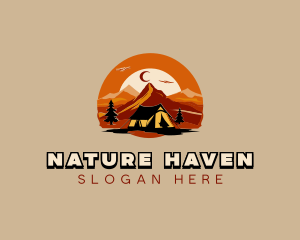 Mountain Adventure Camping logo design