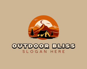 Mountain Adventure Camping logo design