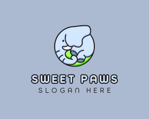 Cute Baby Elephant  logo