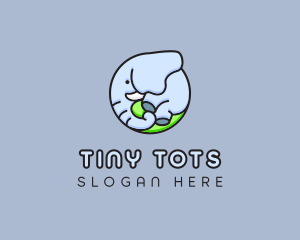 Cute Baby Elephant  logo