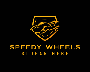 Racing Car Shield logo