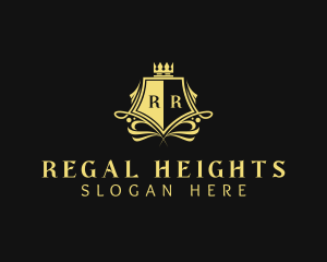 Regal Crown Shield logo design