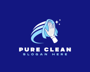 Housekeeping Cleaning Wipe logo design