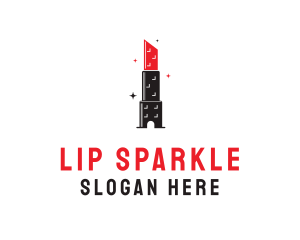 Lipstick Tower Building logo design