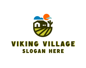 Farm House Village logo design