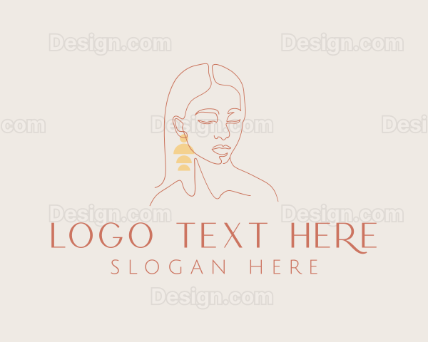 Elegant Feminine Earring Logo