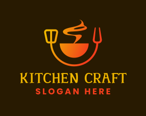 Hot Smoke Kitchen logo design