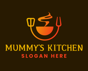 Hot Smoke Kitchen logo design