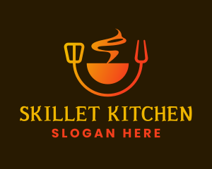 Hot Smoke Kitchen logo design