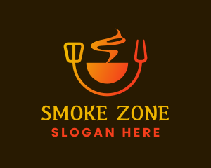 Hot Smoke Kitchen logo design