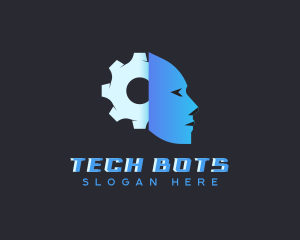 Technology AI Face logo