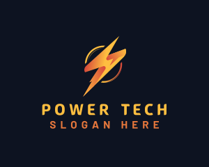 Lightning Power Electricity logo design