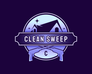 Power Wash Sparkle Cleaning logo design