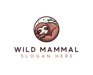 Sleeping Sloth Sanctuary logo design