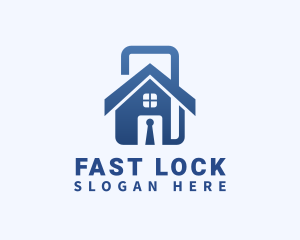 House Padlock Realty logo design