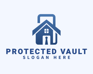 House Padlock Realty logo design