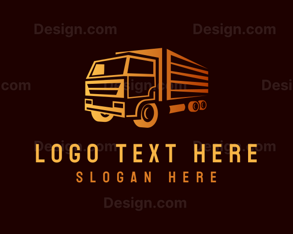 Truck Delivery Logistics Logo