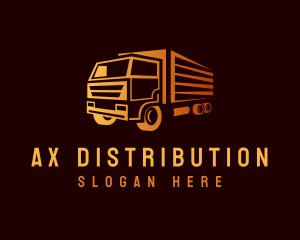 Truck Delivery Logistics logo design