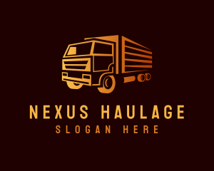 Truck Delivery Logistics logo design