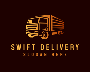 Truck Delivery Logistics logo design