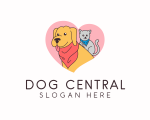 Cute Animal Pet logo design