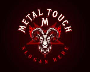 Metal Pentagram Goat logo