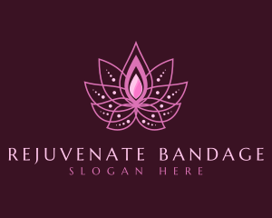 Pink Lotus Spa logo design