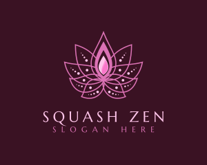 Pink Lotus Spa logo design